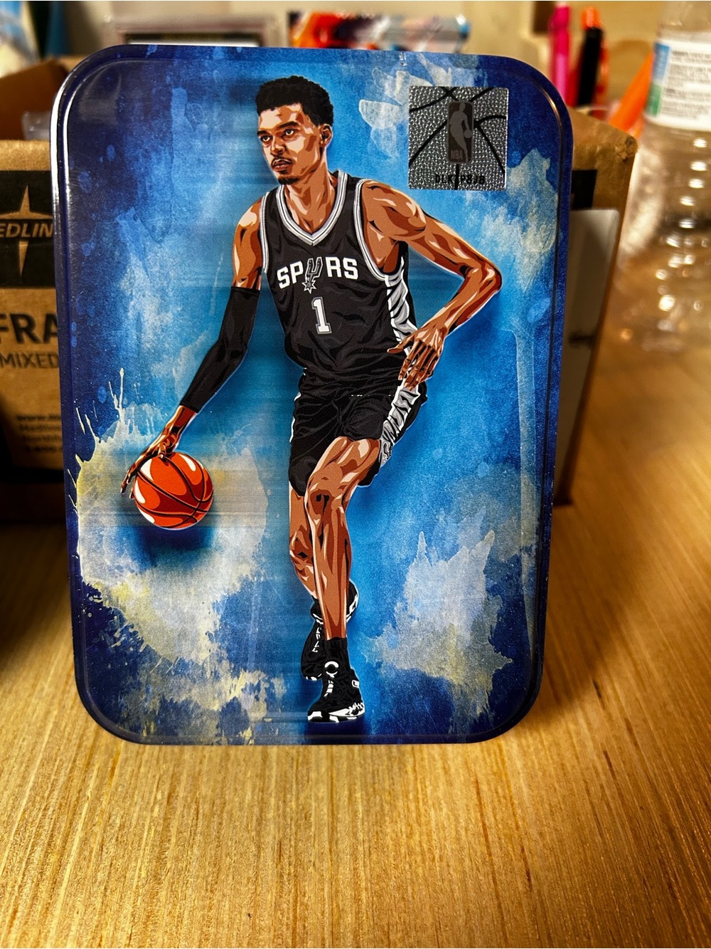 Victor Wembanyama
 Empty Trading Card Tin Case - San Antonio Spurs